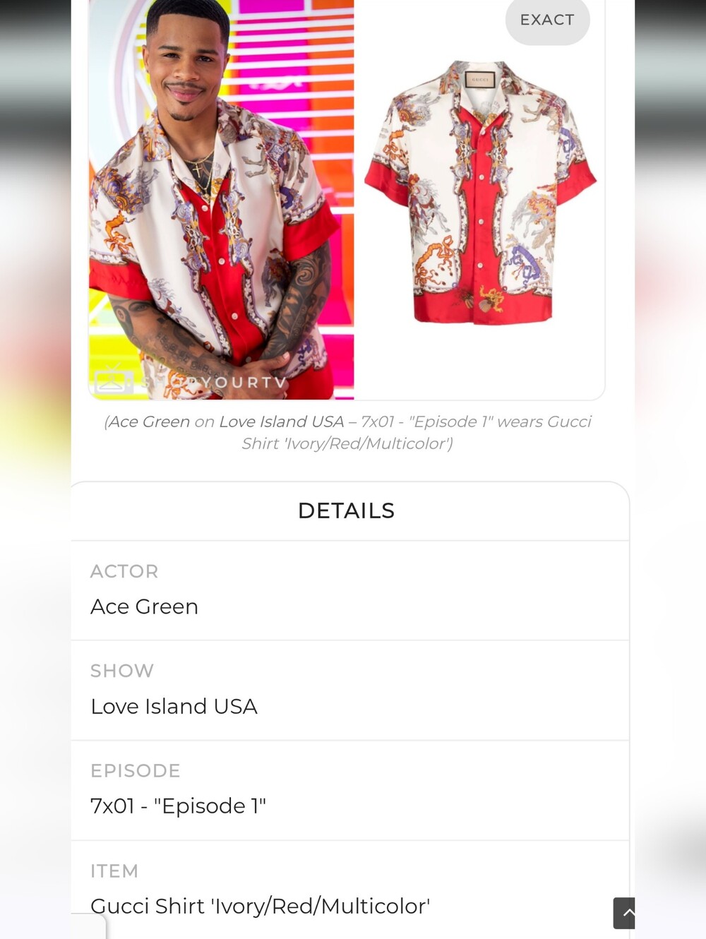 Gucci Spring/Summer 2023 Collection Red Printed Mens Size XL
